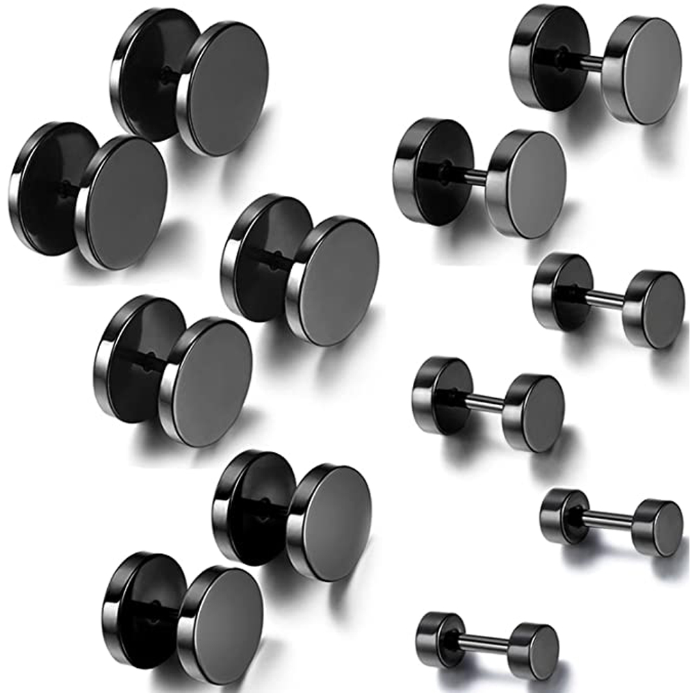 Street Fashion Earrings - 2-teilige Punk-Ohrstecker aus Edelstahl mit Schraube
