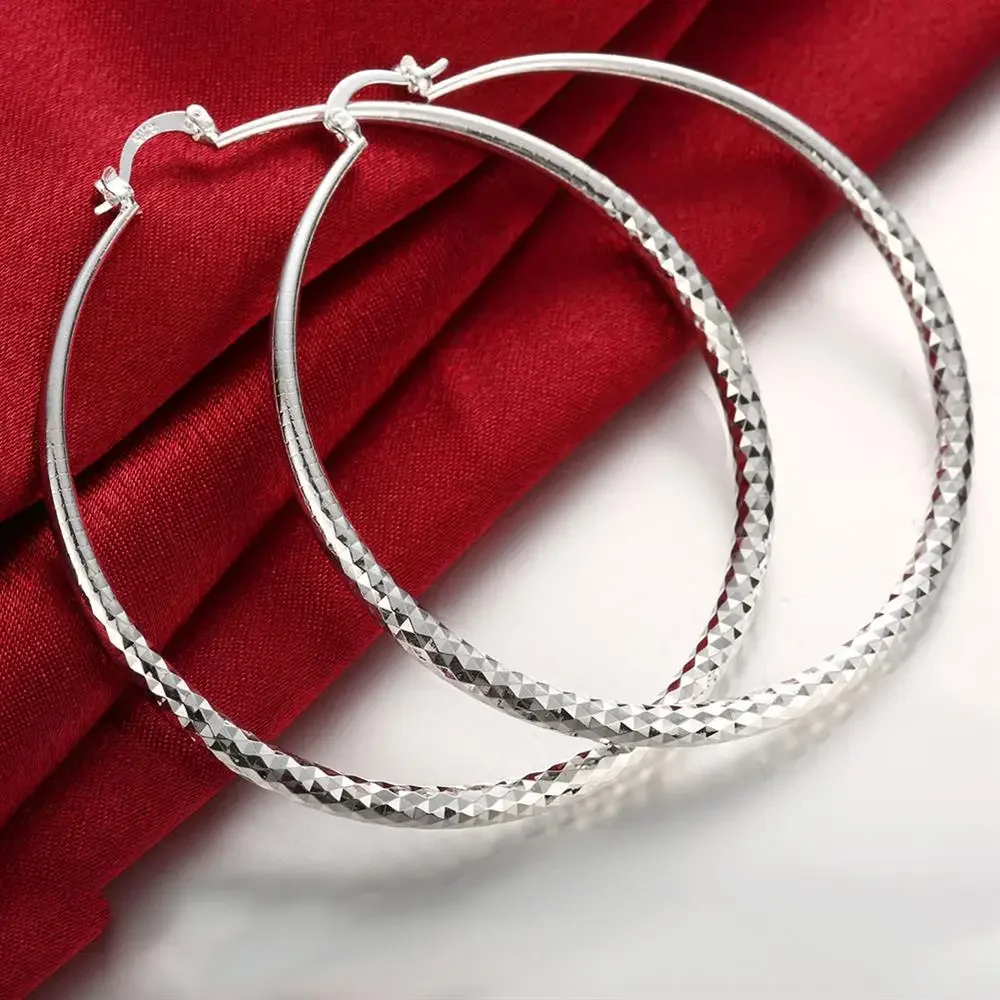 Street Fashion Earrings - Trendige 925 Sterling Silber 7CM Ohrringe