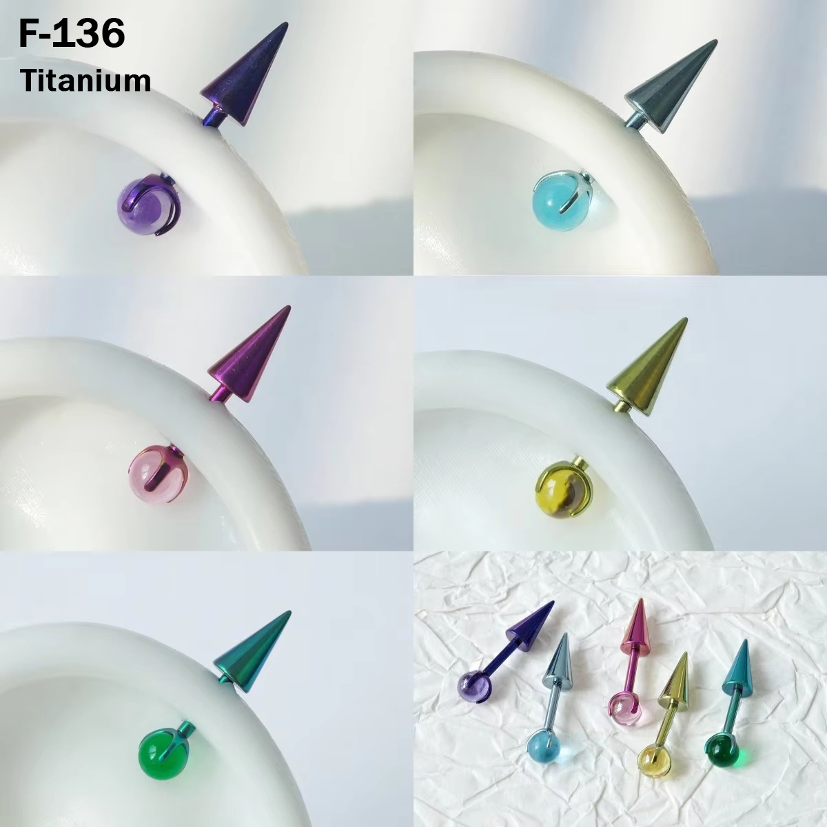 Street Fashion Earrings - INS-Style Einzigartige Doppel-Straßen-Trend Eloxierte Spike-Teufelsohrstecker aus