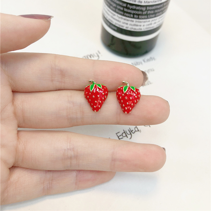 Street Fashion Earrings - Acryl Erdbeere Ohrringe Mode Neue Straße