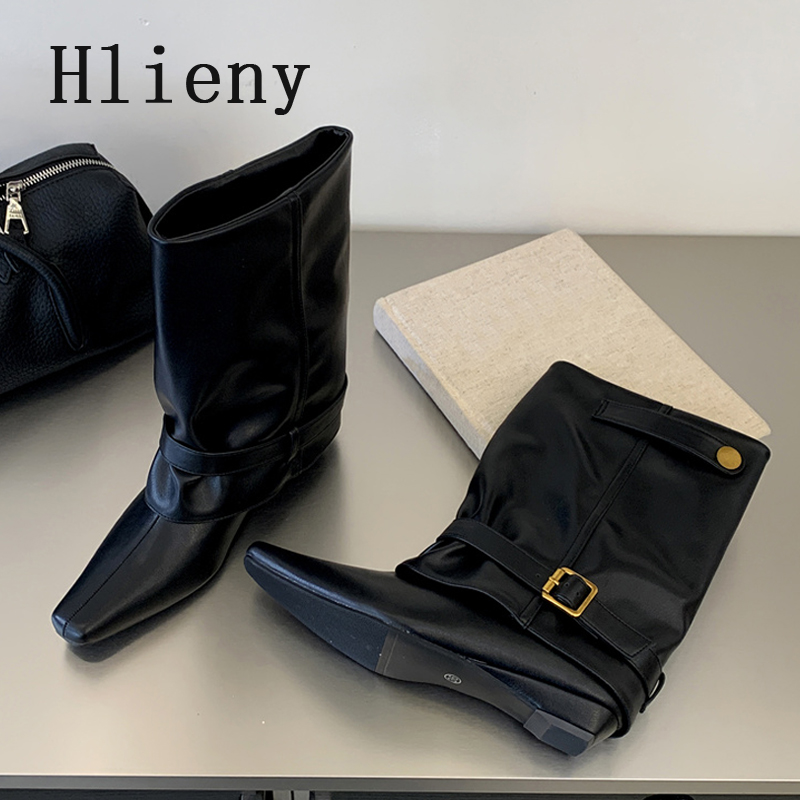 Street Fashion Lady - Hlieny Modedesigner Stiefeletten für Damen, Spitze