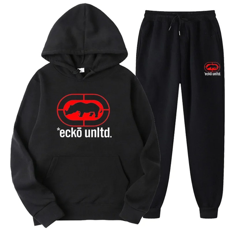 Street Fashion Us - Ecko Unltd. Rhino Logo Trainingsanzug Hoodie