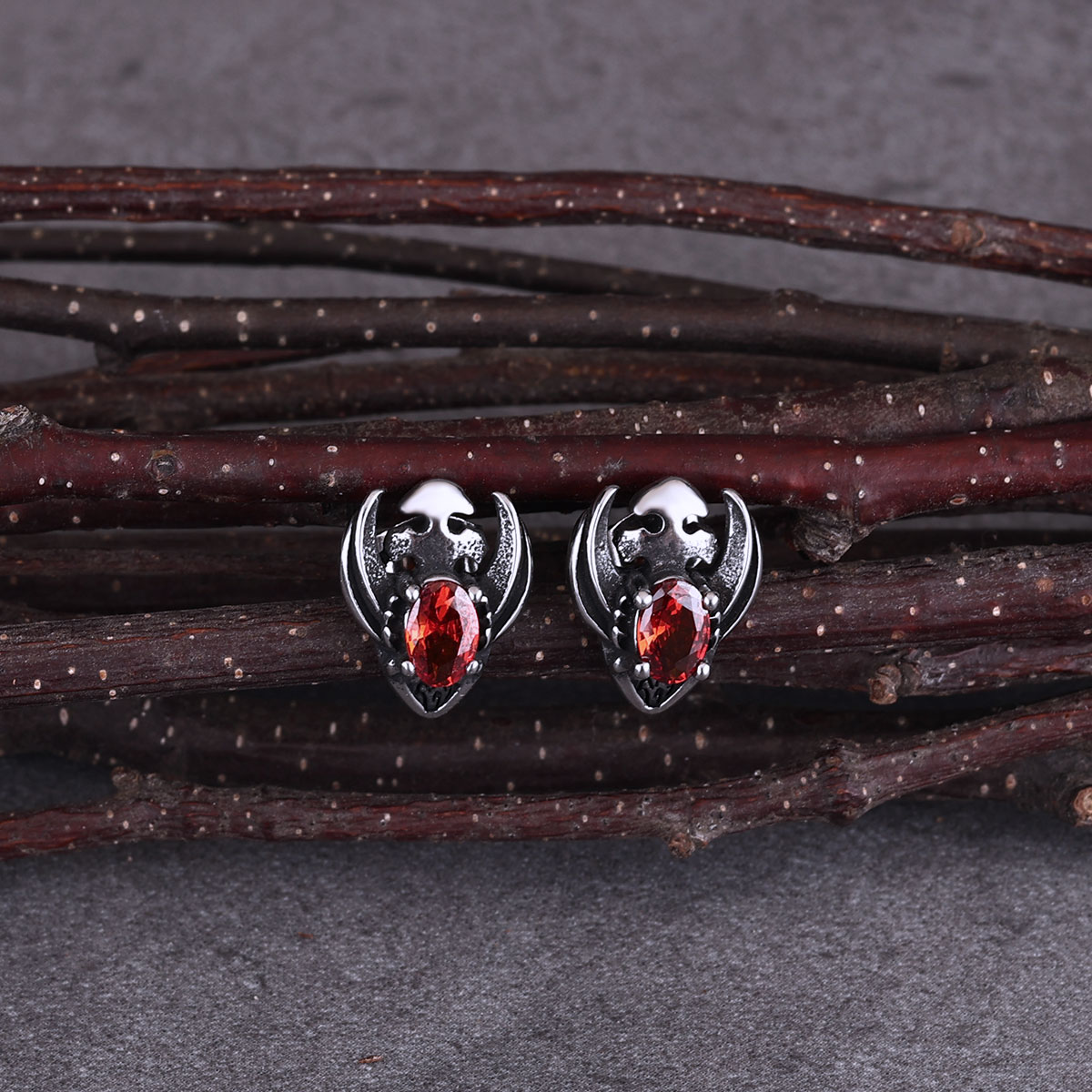Street Fashion Earrings - Personal isierte Marienkäfer Mode Edelstahl Ohrringe