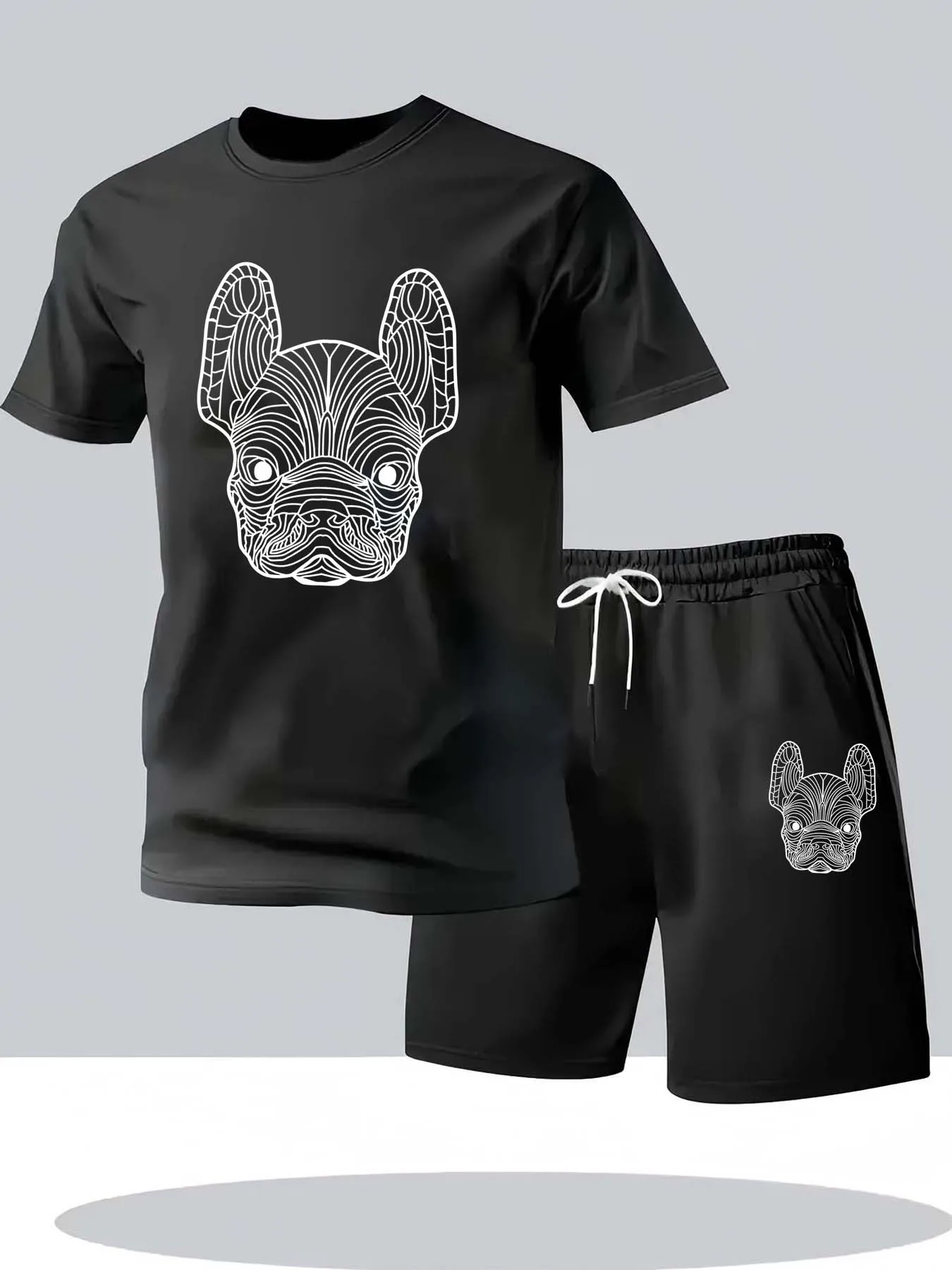 Street Fashion Clothes - Sommer Herren Schnelltrocknendes Freizeit-Kurzarm-T-Shirt und Shorts