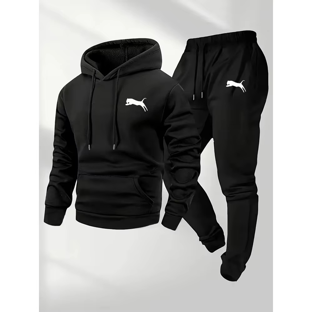 Street Fashion Us - 2026 Meistverkauftes Herren-Kapuzenpullover & Hosen-Set Lässiger