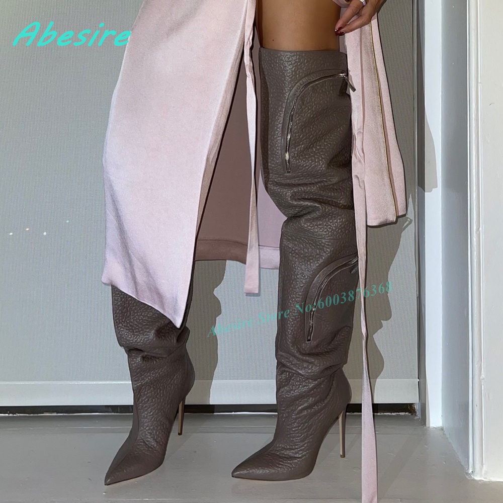 Blaue Denim-Stiefel mit spitze – Street Fashion Denim Bewertung und Preis