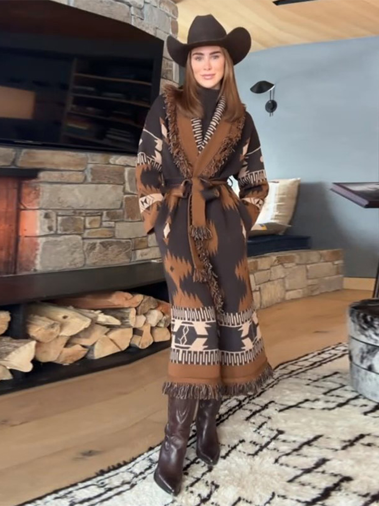 Schicke Quasten-Strickjacke fü – Street Fashion Winter 2026 Bewertung und Preis