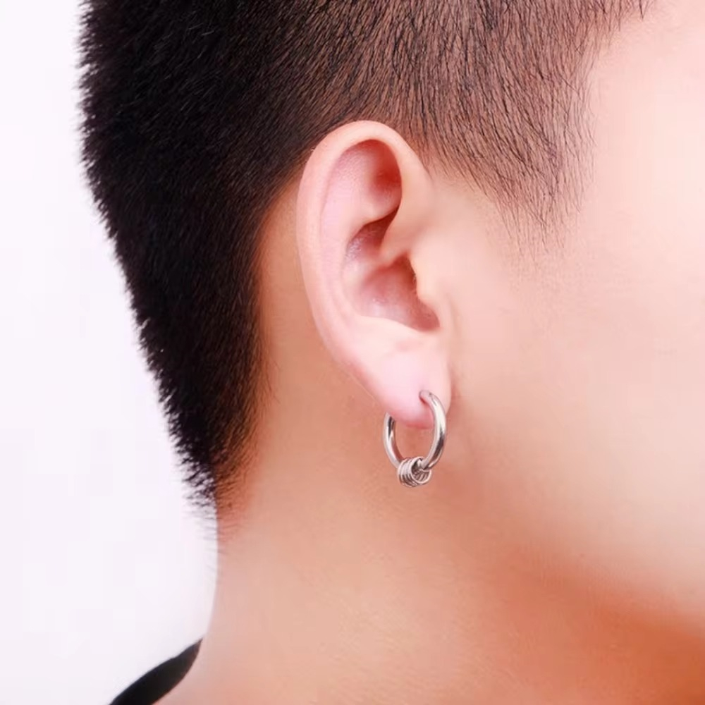 Neue einfache Männer und Fraue – Street Fashion Earrings Bewertung und Preis