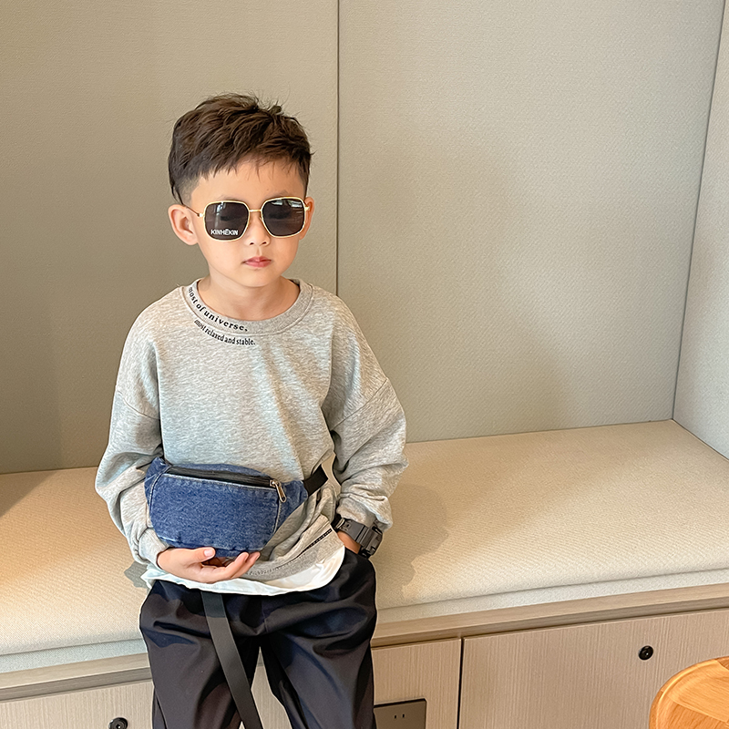 Modische Denim-Kinder-Gürtelta – Street Fashion Kids Bewertung und Preis