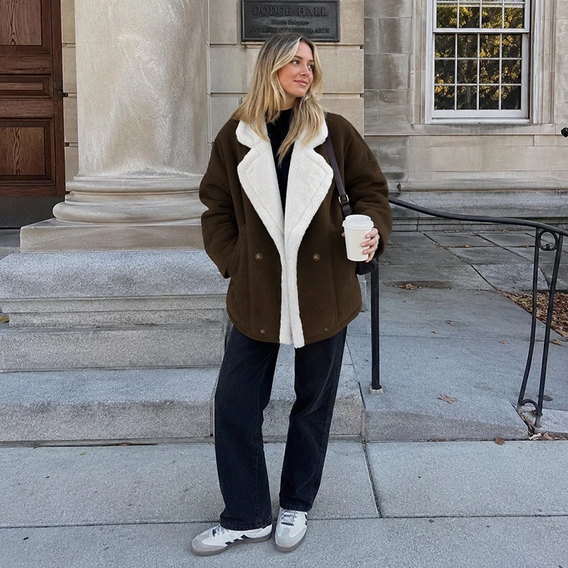 Modischer Damen-Dickmantel mit – Street Fashion Winter 2026 Bewertung und Preis