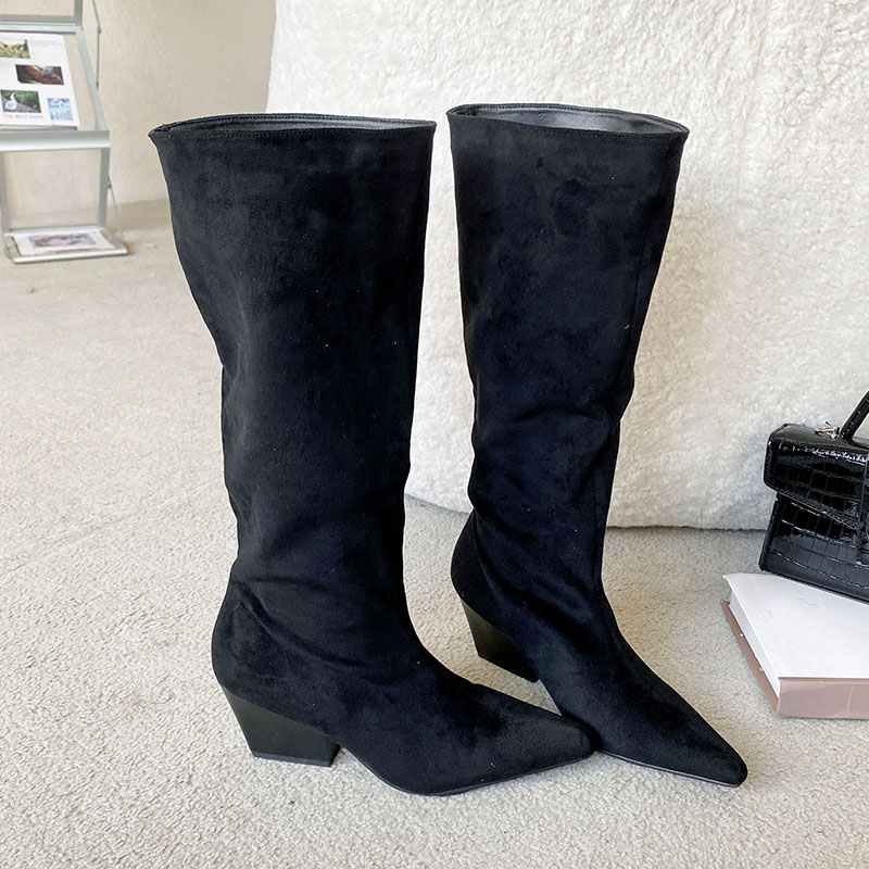 Modische Damen-Kniehohe Stiefe – Street Fashion Lady Bewertung und Preis