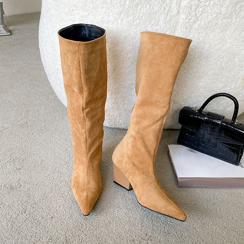 Modische Damen-Kniehohe Stiefe – Street Fashion Lady Bewertung und Preis