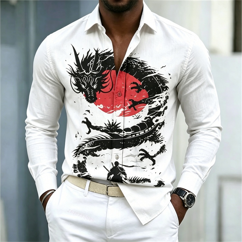 2026 Neues Herrenhemd Weiß Sch – Street Fashion Clothes Bewertung und Preis