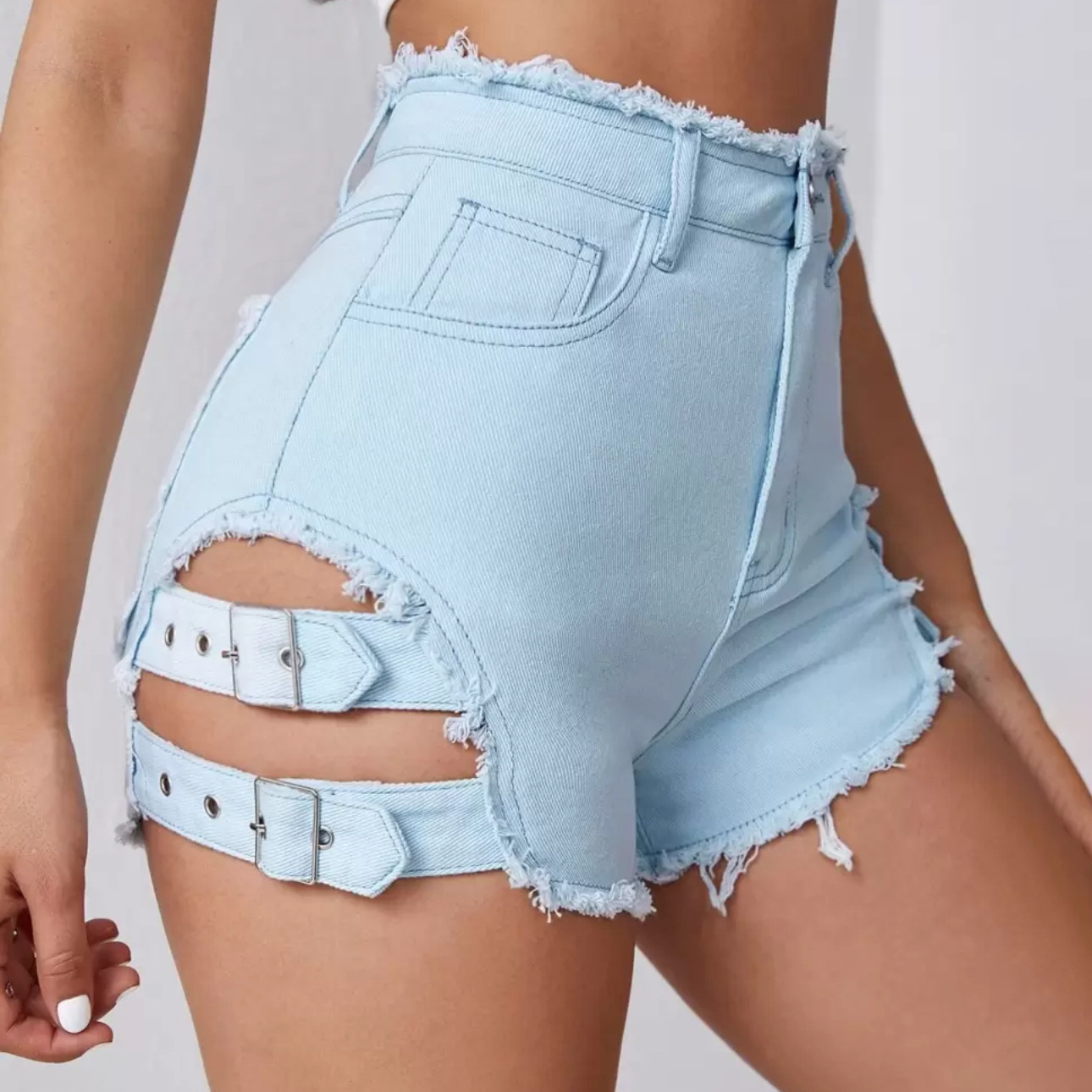 Damen High-Waist Denim-Shorts  – Street Fashion Denim Bewertung und Preis