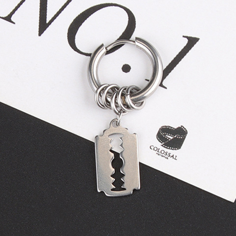Mode Edelstahl Klinge Ohrringe – Street Fashion Earrings Bewertung und Preis