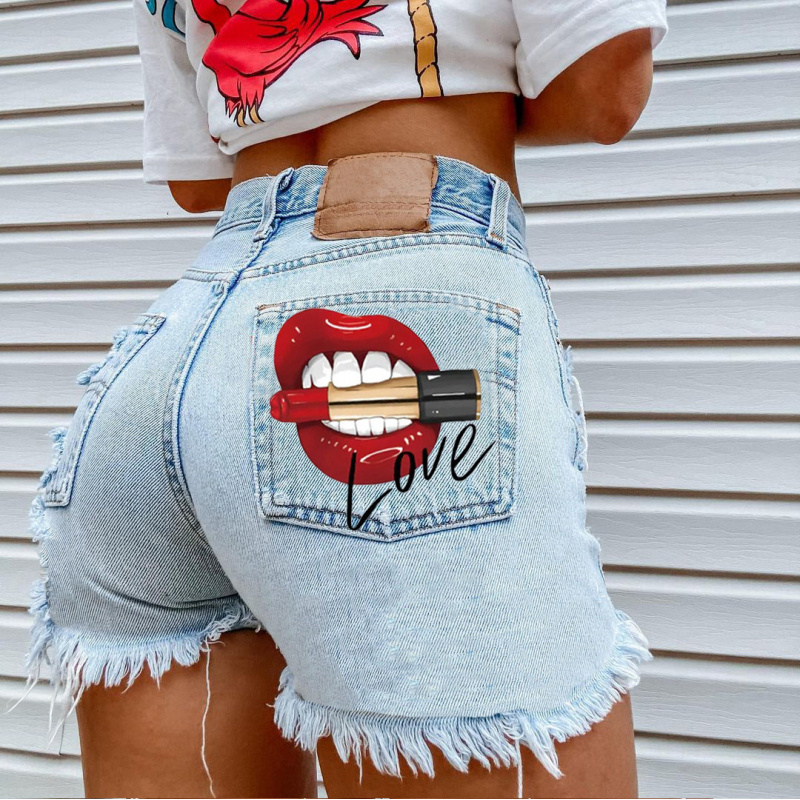 Sommerliche Trendige Damen-Lip – Street Fashion Denim Bewertung und Preis