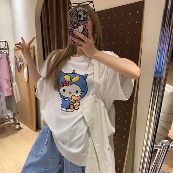 Kurzärmliges T-Shirt mit Hello – Street Fashion Us Bewertung und Preis