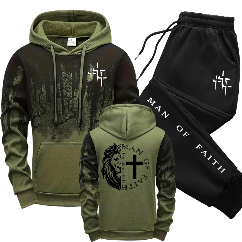 Man of Faith Muster Herren-Set – Street Fashion Outfit Bewertung und Preis